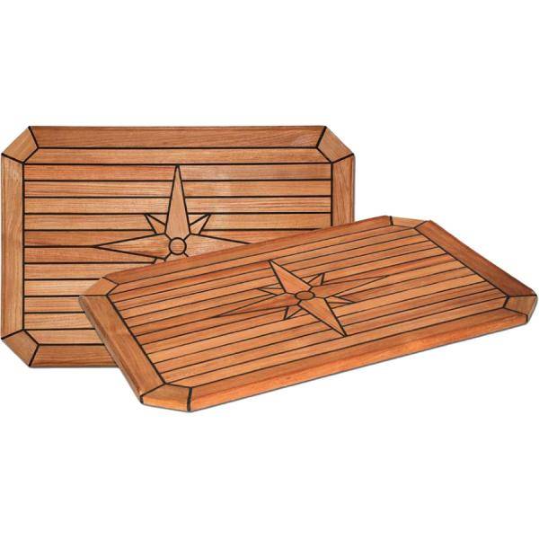 Teakbord plate rektangulær